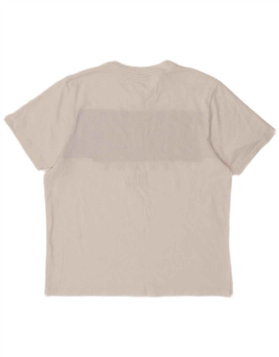 TOMMY HILFIGER T-Shirt Graphique Homme Blanc Moyen Colourblock