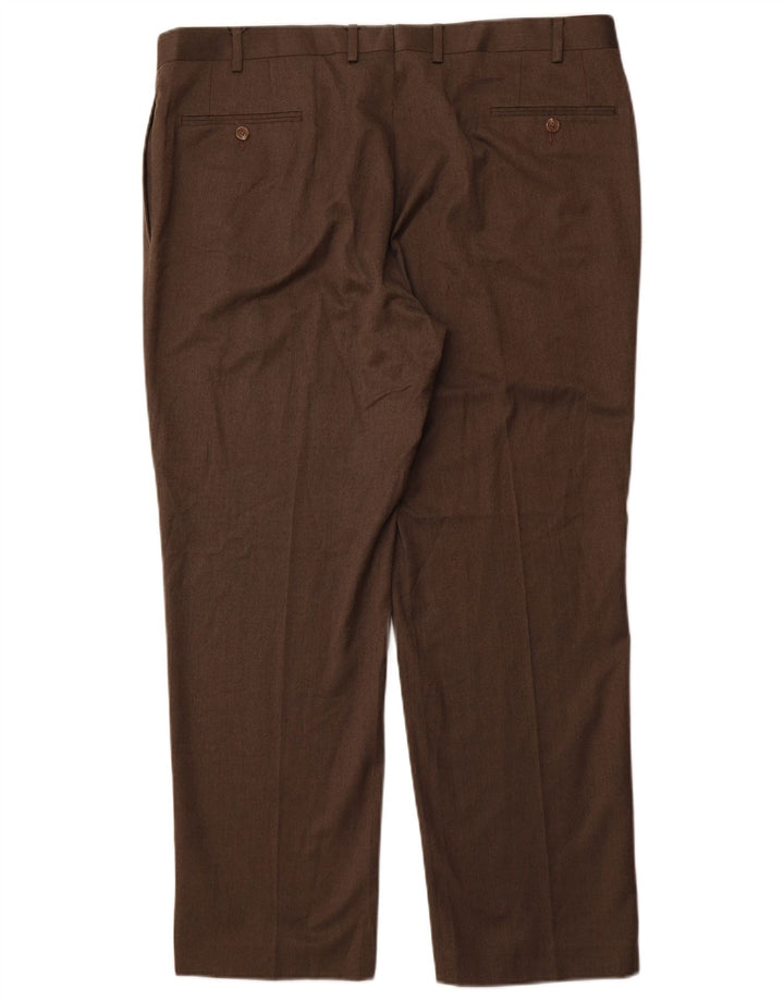 Ralph Lauren Pantalon de costume slim pour homme W40 L30 Marron Polyester