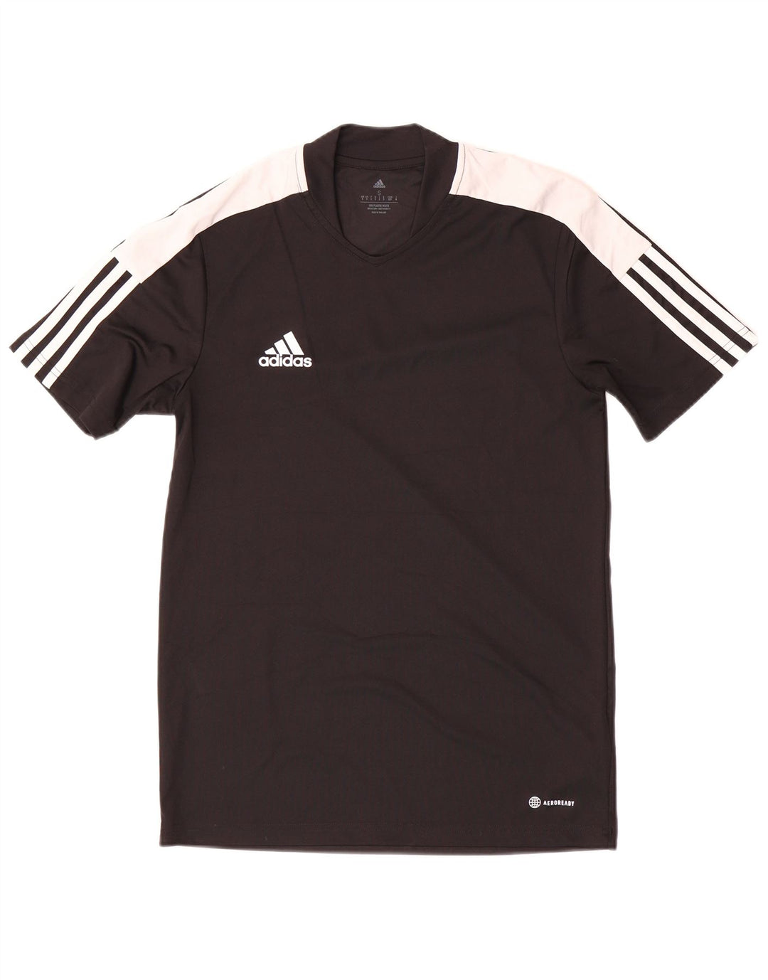 Adidas Hommes Aeroready T-Shirt Haut Petit Noir Colorblock Polyester