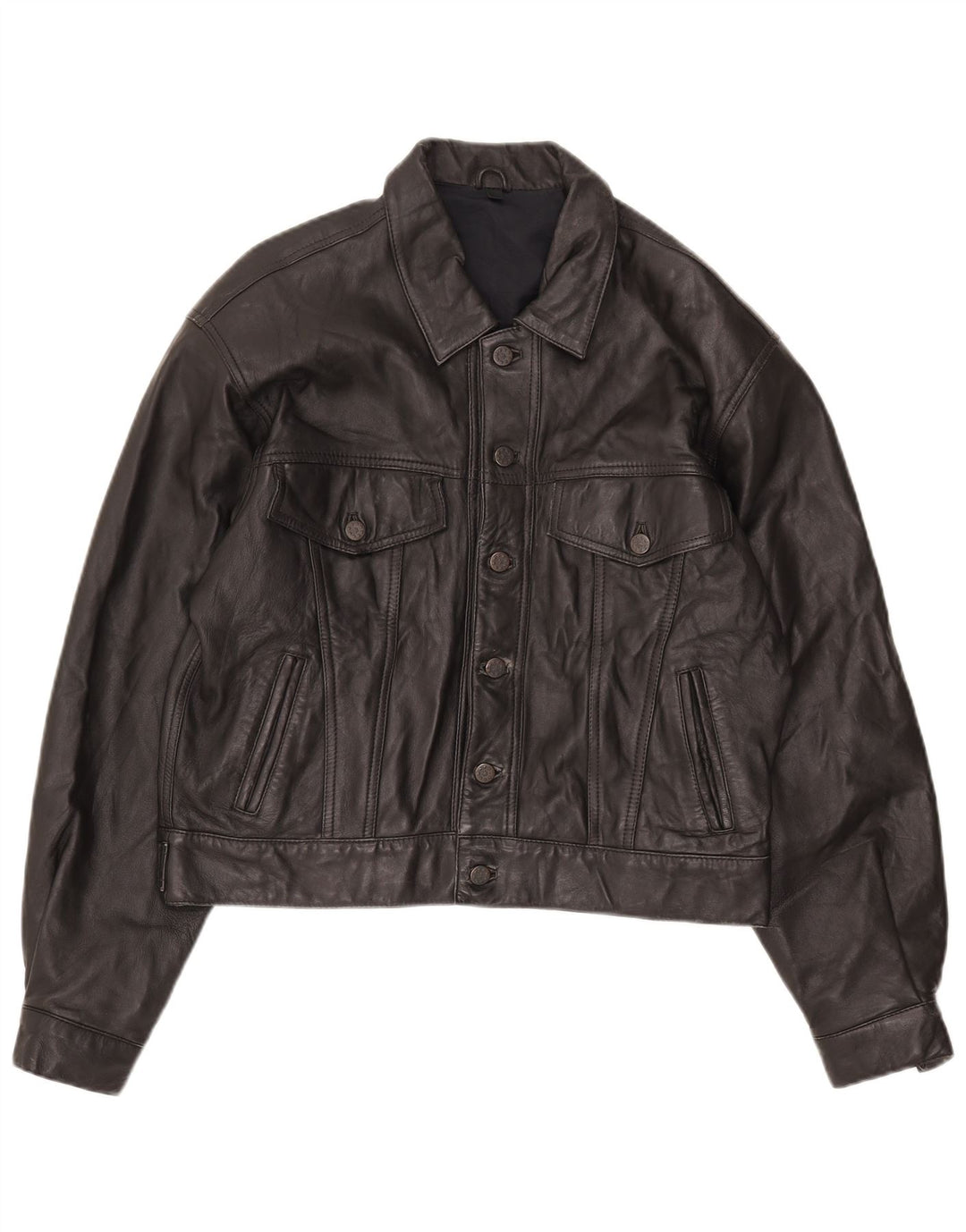 Veste en cuir Bomber homme vintage UK 36 Petit Noir