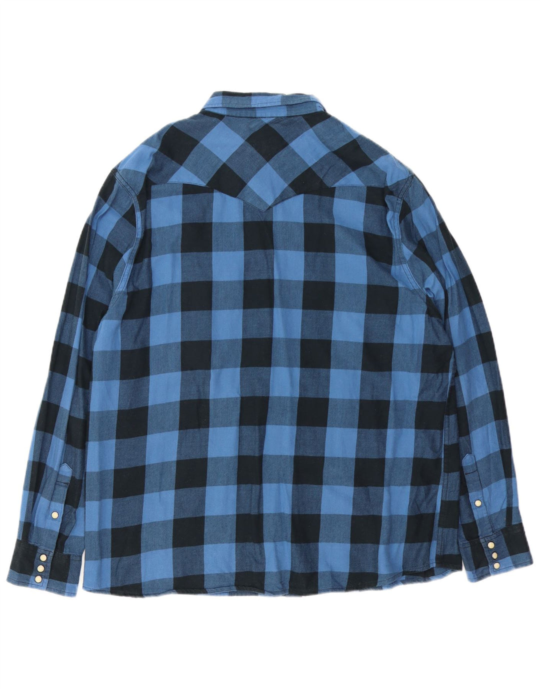 Wrangler Chemise en flanelle coupe classique pour homme XL en coton vichy bleu