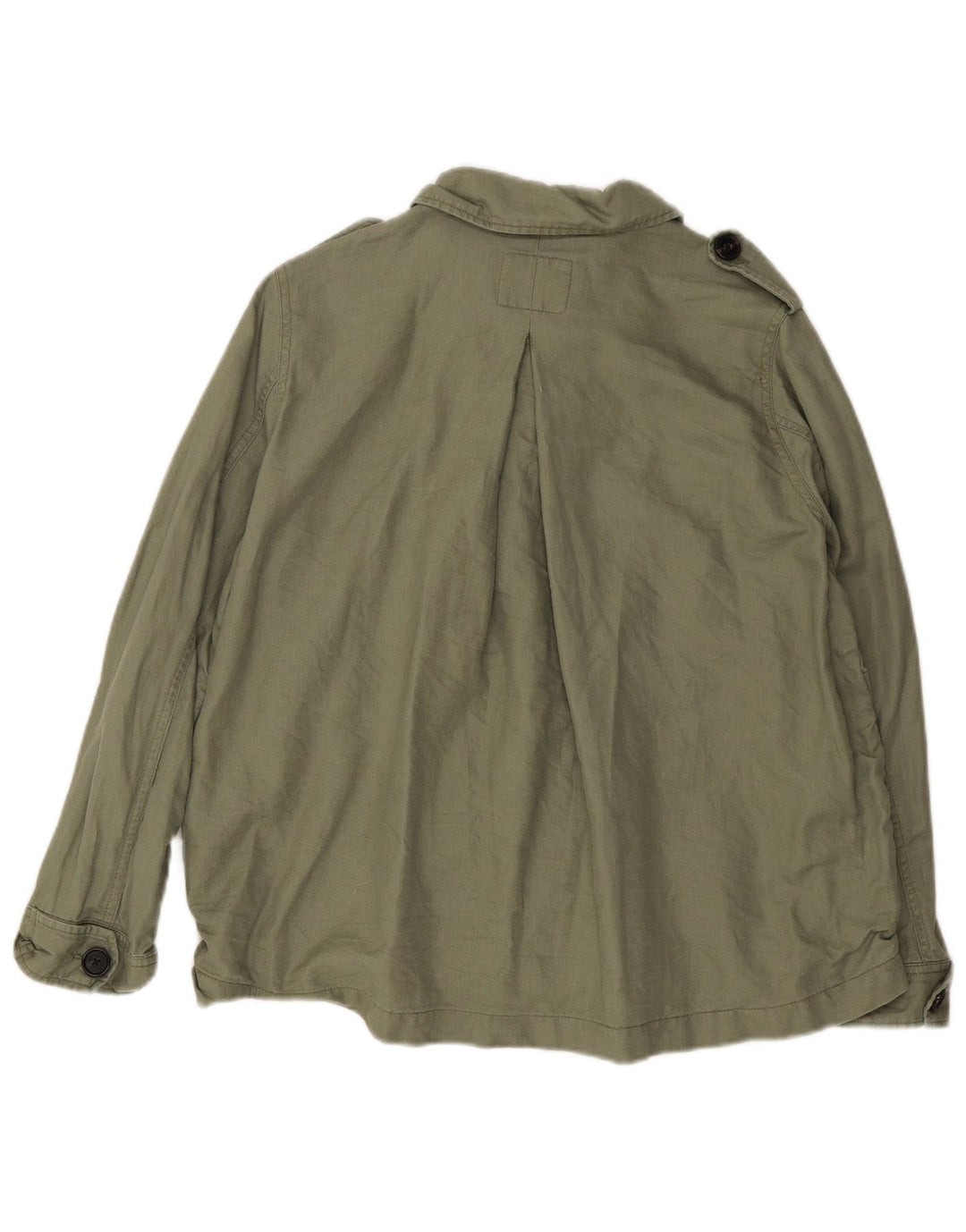 Fat Face Veste militaire surdimensionnée pour femme UK 8 Petit lin vert
