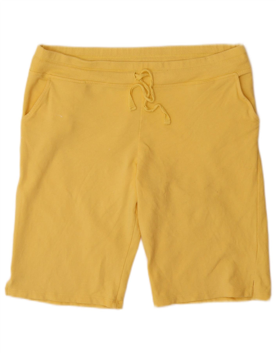 EDDIE BAUER Short de sport pour femme UK 14 Coton jaune moyen
