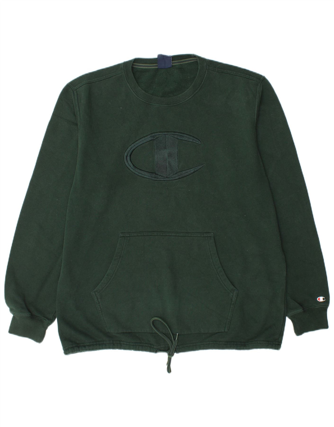CHAMPION Sweat-Shirt Graphique Homme XL Vert Coton