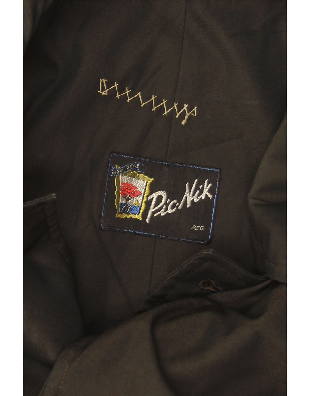 VINTAGE Manteau Homme UK 40 Grand Noir