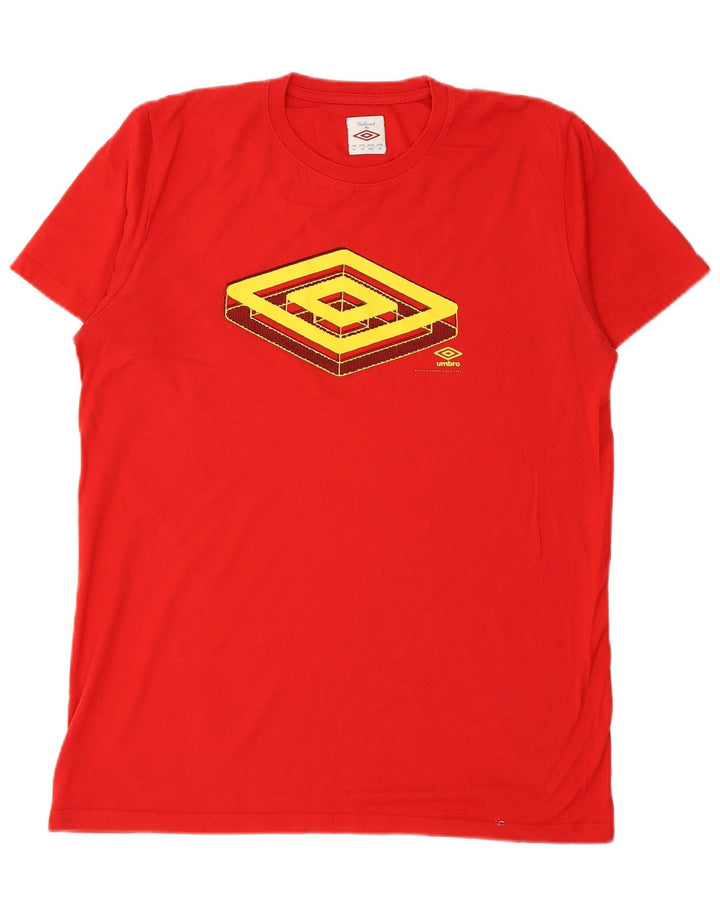 UMBRO T-Shirt Graphique Homme XL Rouge