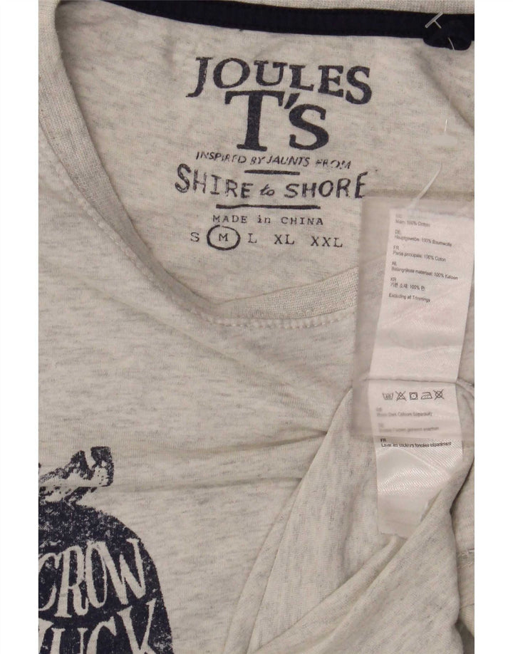Joules T-Shirt Graphique Homme Gris Moyen Coton