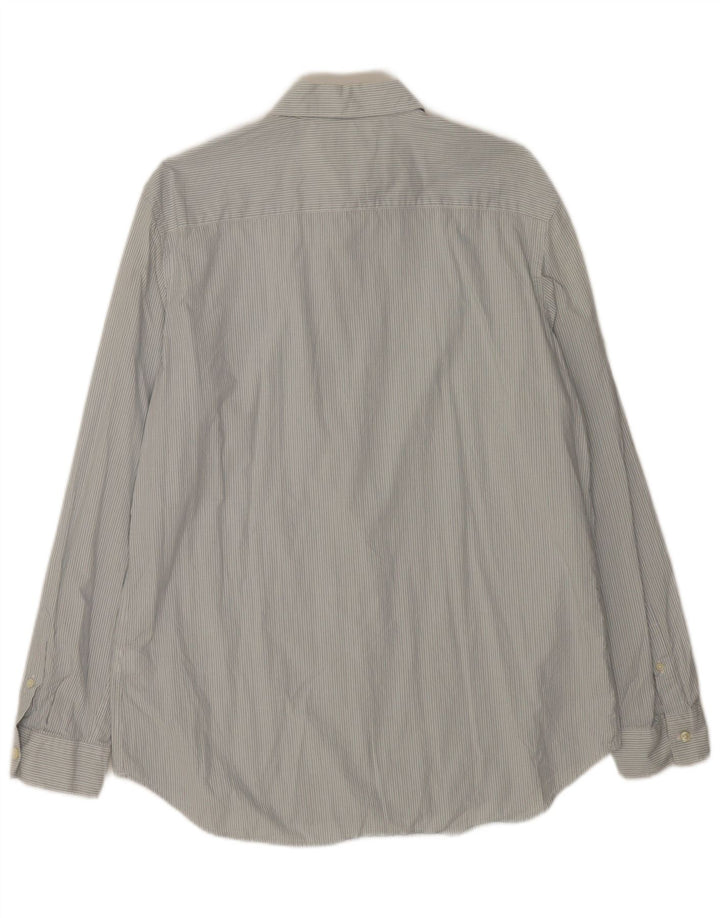 Zara Chemise Regular Fit XL Bleu Rayé Coton