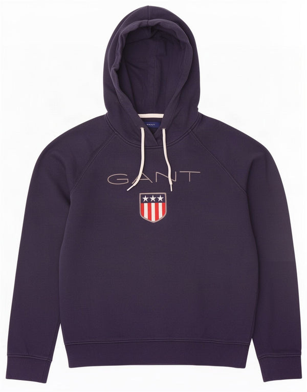Gant Sweat-shirt graphique pour femme UK 14 Bleu marine moyen Coton