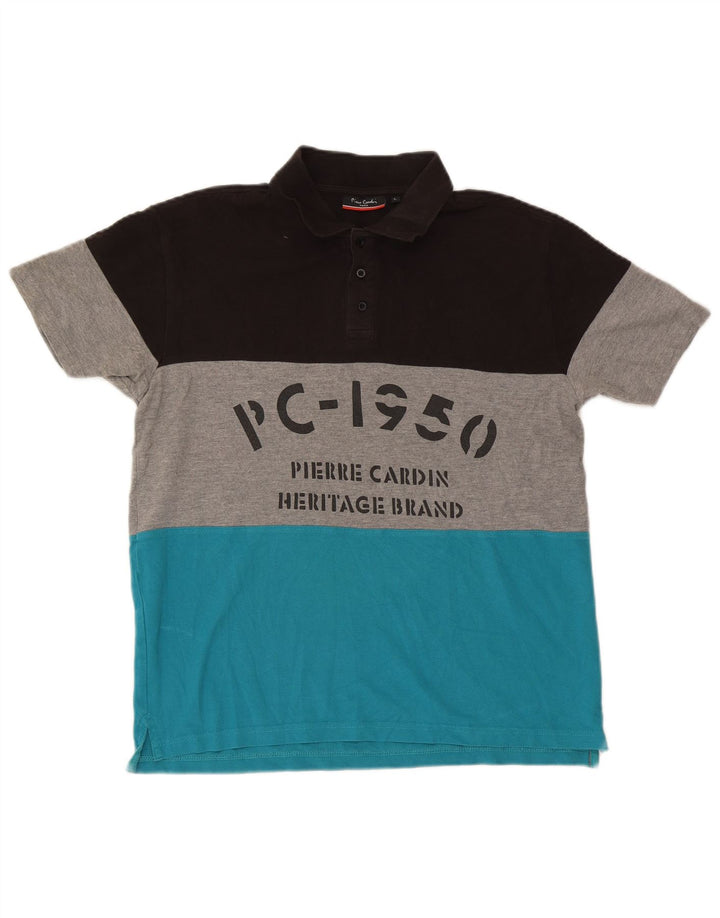 Pierre Cardin Polo Graphique Homme Large Multicolore Colourblock