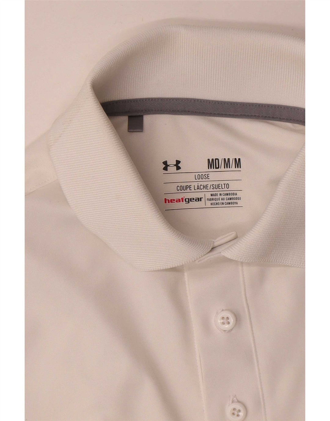 Under Armour Polo Heat Gear Homme Blanc Moyen