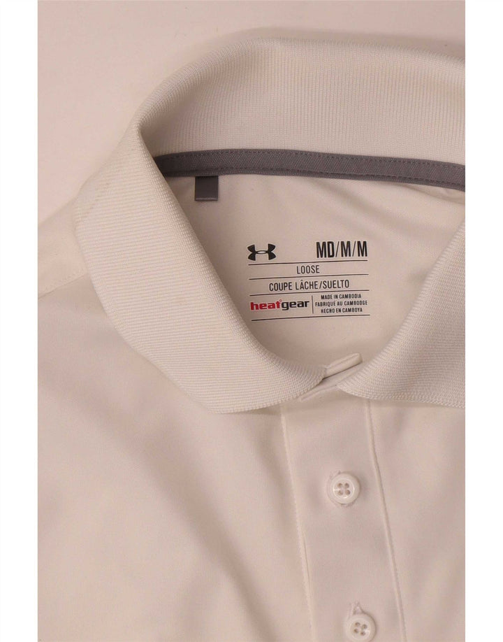 Under Armour Polo Heat Gear Homme Blanc Moyen