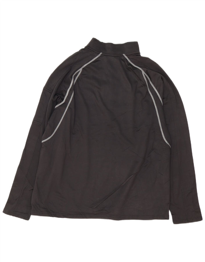 STARTER Haut de Survêtement Pull Col Zippé Homme XL Noir Rayé Polyester
