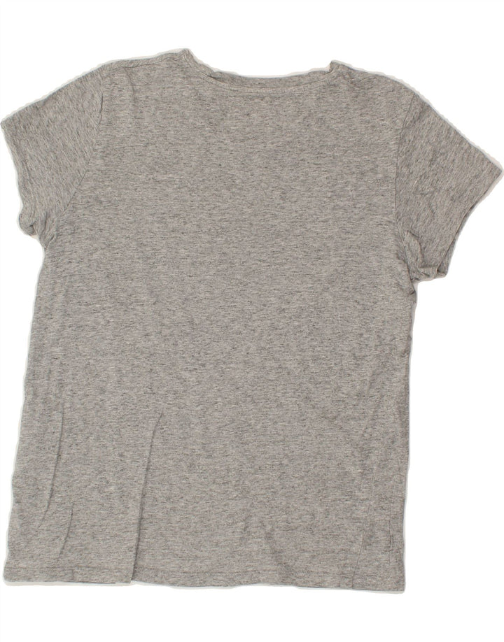 LEVI'S Womens Graphic T-Shirt Top UK 10 Small Grey Flecked Vintage Levi's and Second-Hand Levi's from Messina Hembry 