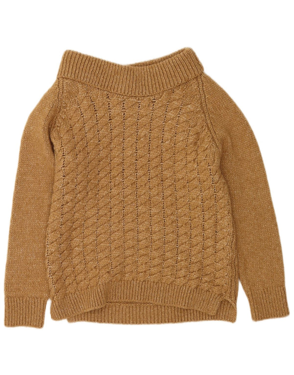 Massimo Dutti Pull col bateau pour femme UK 14 Acrylique marron moyen