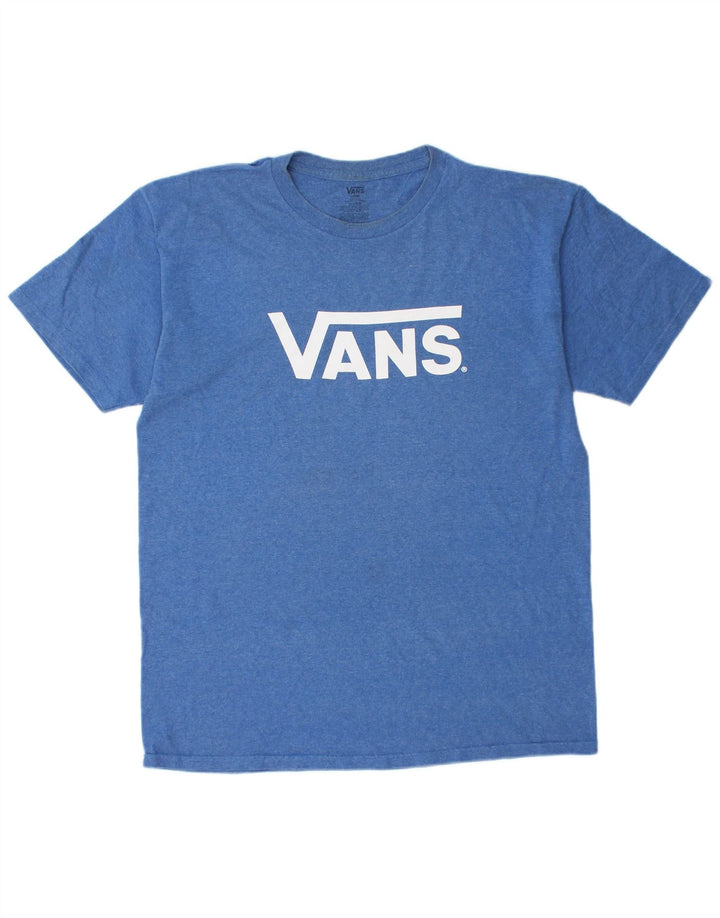 VANS T-shirt graphique pour hommes en coton bleu moyen