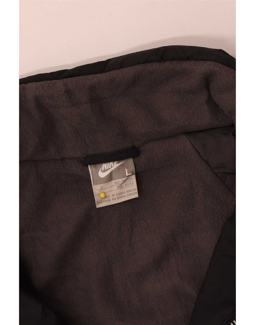 Veste coupe-vent graphique Nike pour garçons 12-13 ans Large Noir Nylon