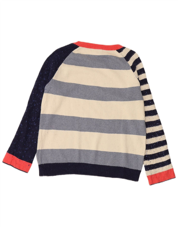 WHITE STUFF Pull à col bateau pour femme UK 12 Medium Multicolore