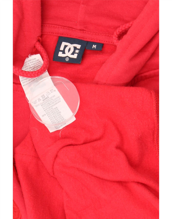 DC Pull à Capuche Zippé Graphique Homme Rouge Moyen Coton