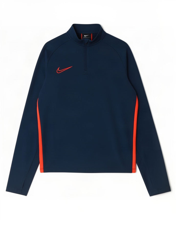 Nike Haut de survêtement Dri Fit pour garçon 12-13 ans Bleu marine Taille L