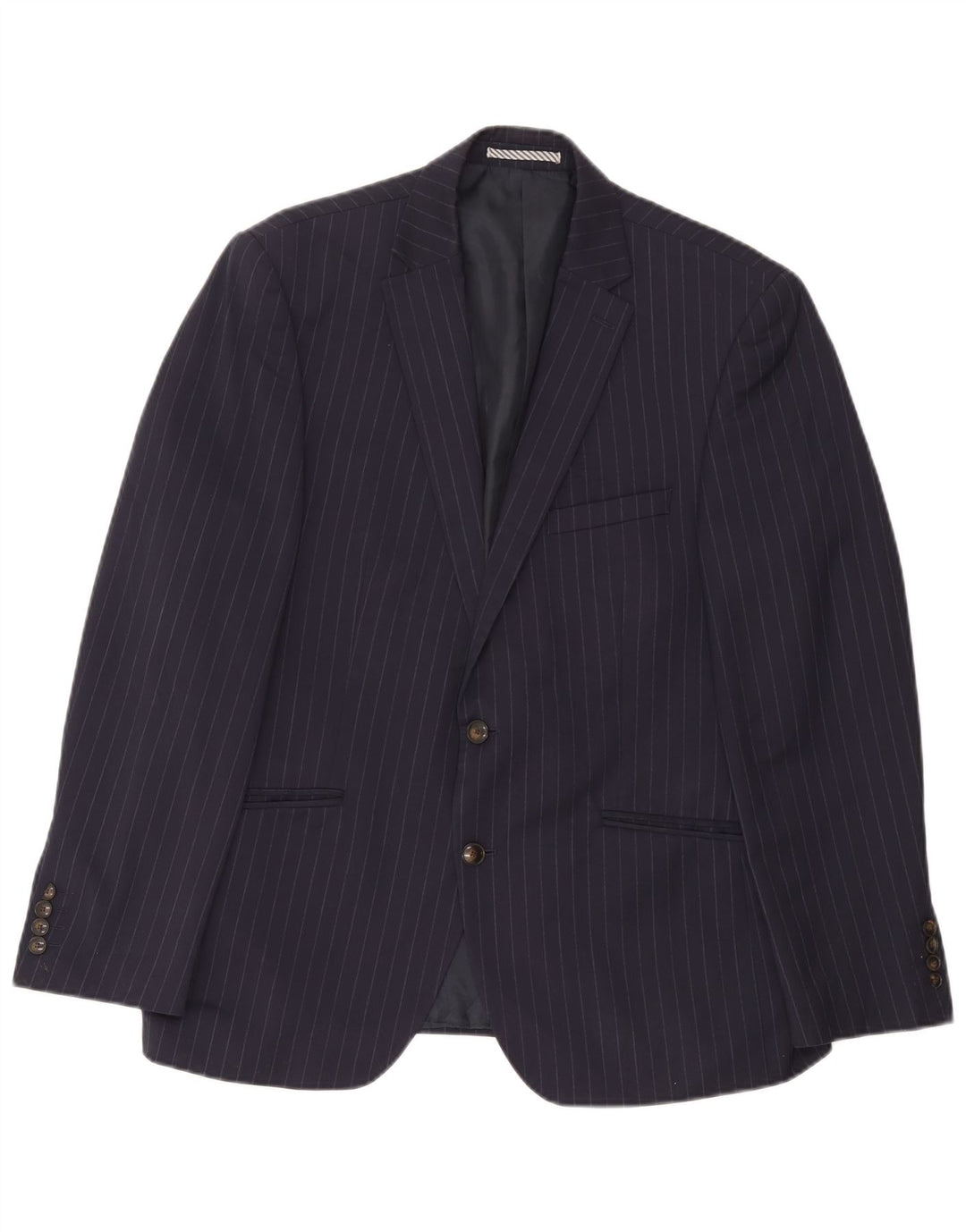 Marks & Spencer Veste blazer pour homme IT 42 Bleu marine moyen à fines rayures