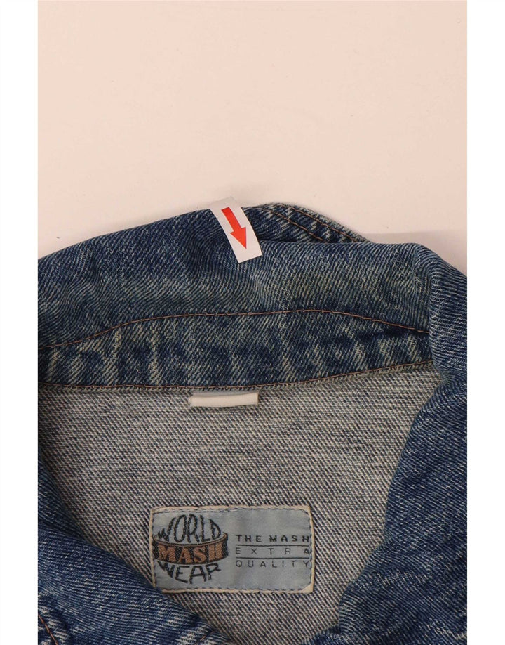 Mash Veste en Jean Homme UK 42 XL Bleu Coton