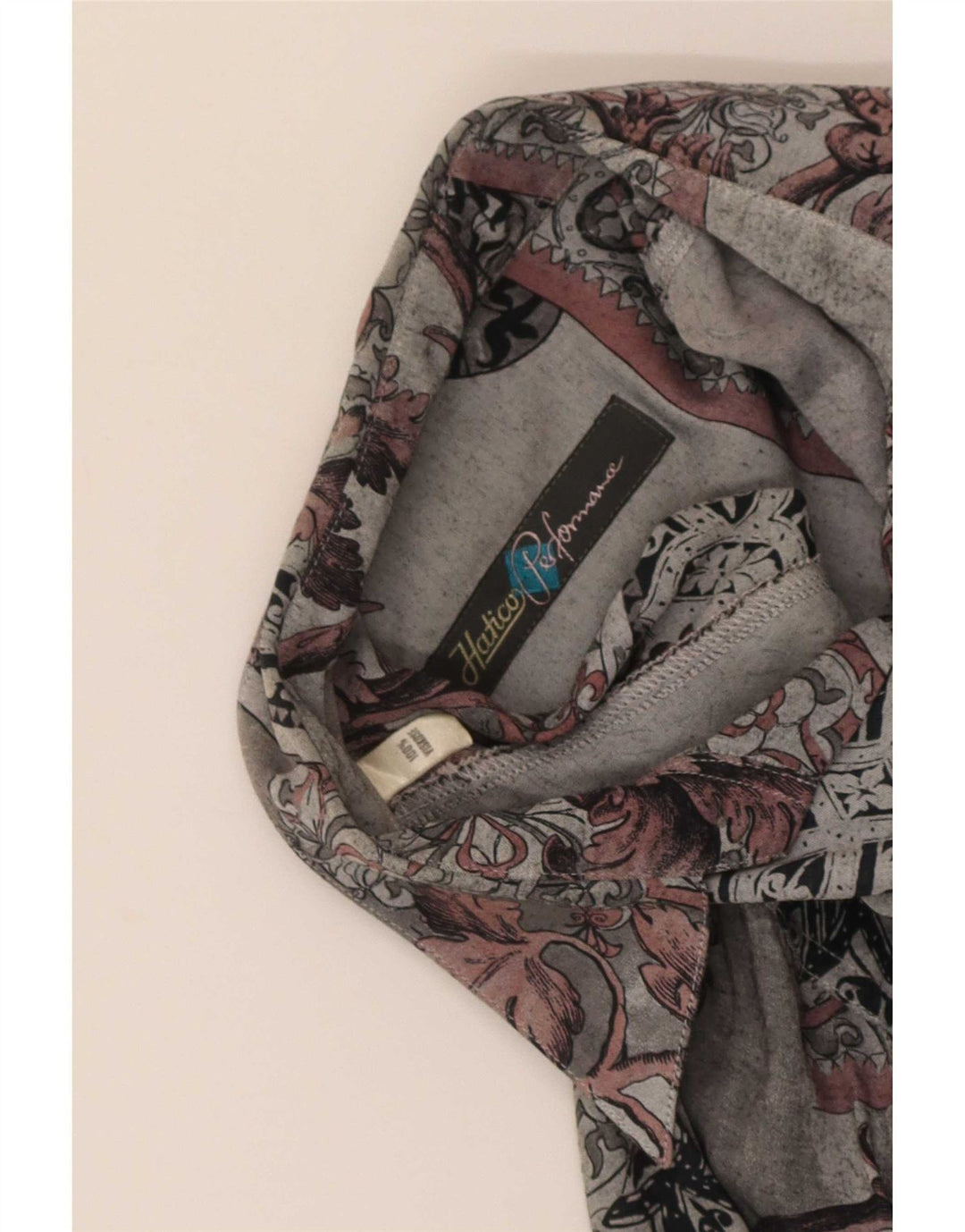 Hatico Chemise à Motifs Abstraits Homme Gris Moyen Viscose