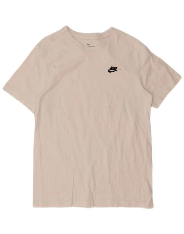 Nike T-Shirt Homme Blanc Moyen Coton