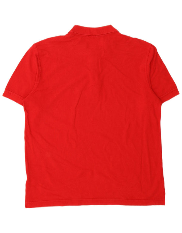 BENETTON Polo Homme XL Rouge Coton