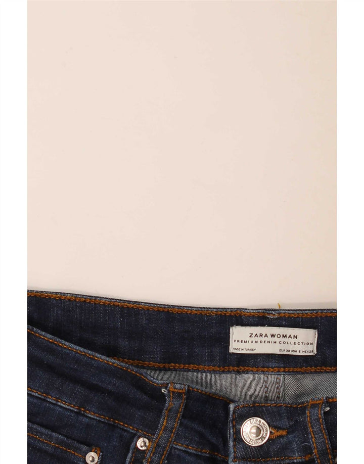 Zara Jean évasé pour femme EU 38 Small W28 L34 Bleu marine