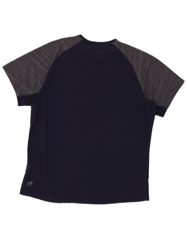 Puma T-Shirt Homme Top XL Bleu Marine Colorblock Polyester
