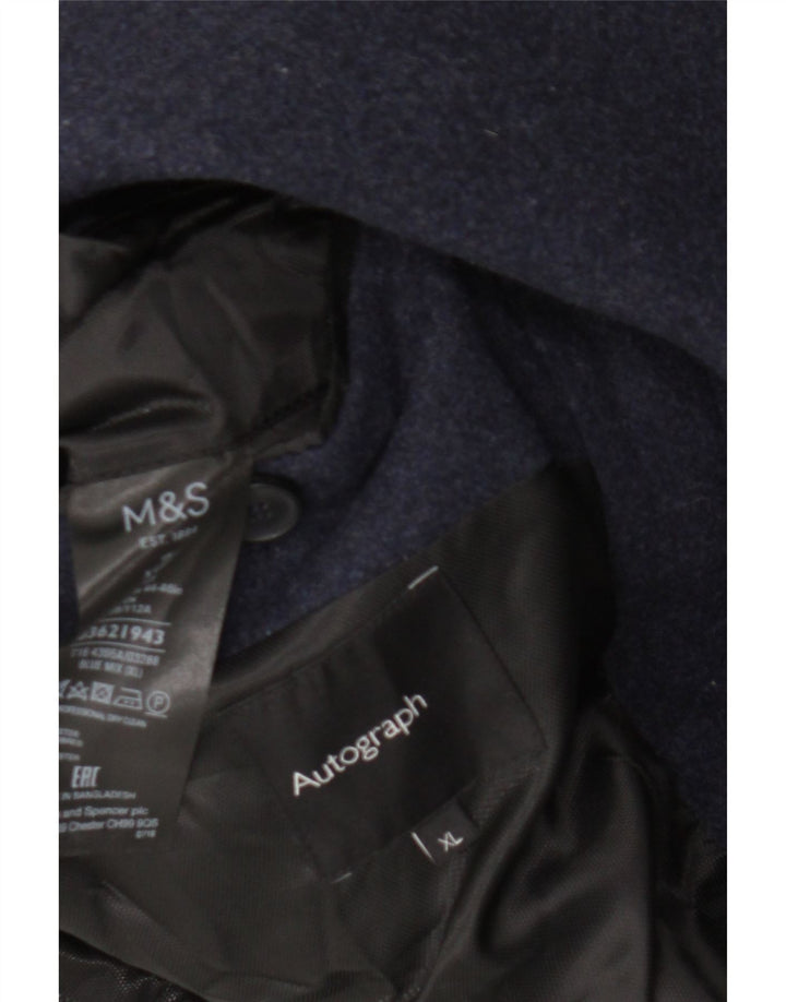 Marks & Spencer Manteau pour homme UK 42 XL Bleu marine Laine