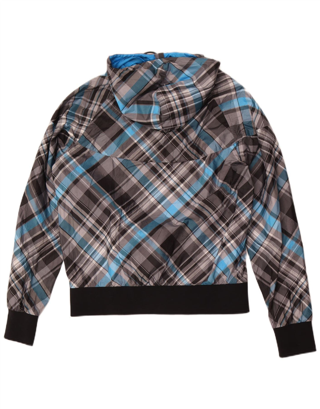 Nike Veste de survêtement à capuche pour homme Grand gris à carreaux en polyester