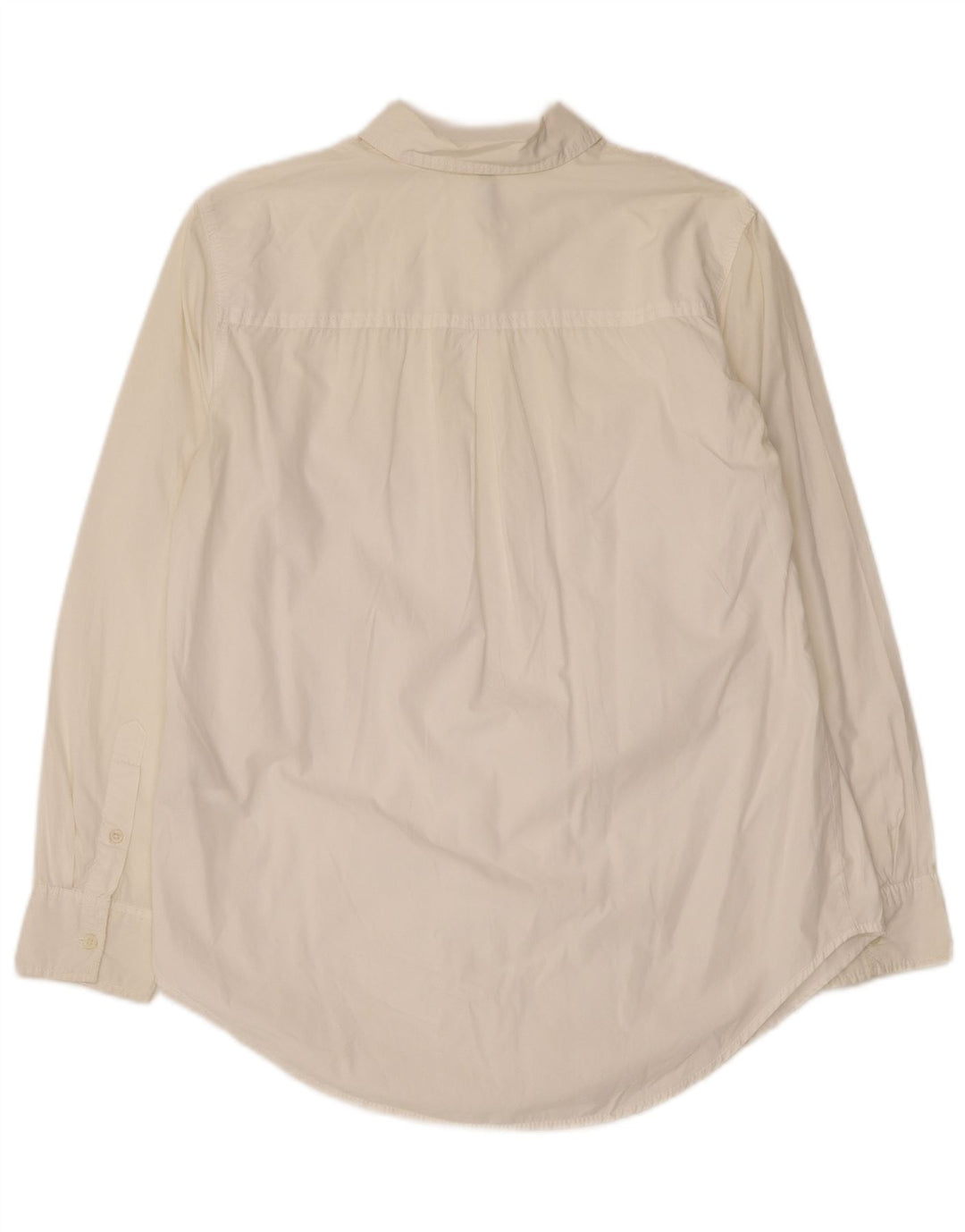 BENETTON Chemise surdimensionnée pour femme UK 6 XS Blanc Coton