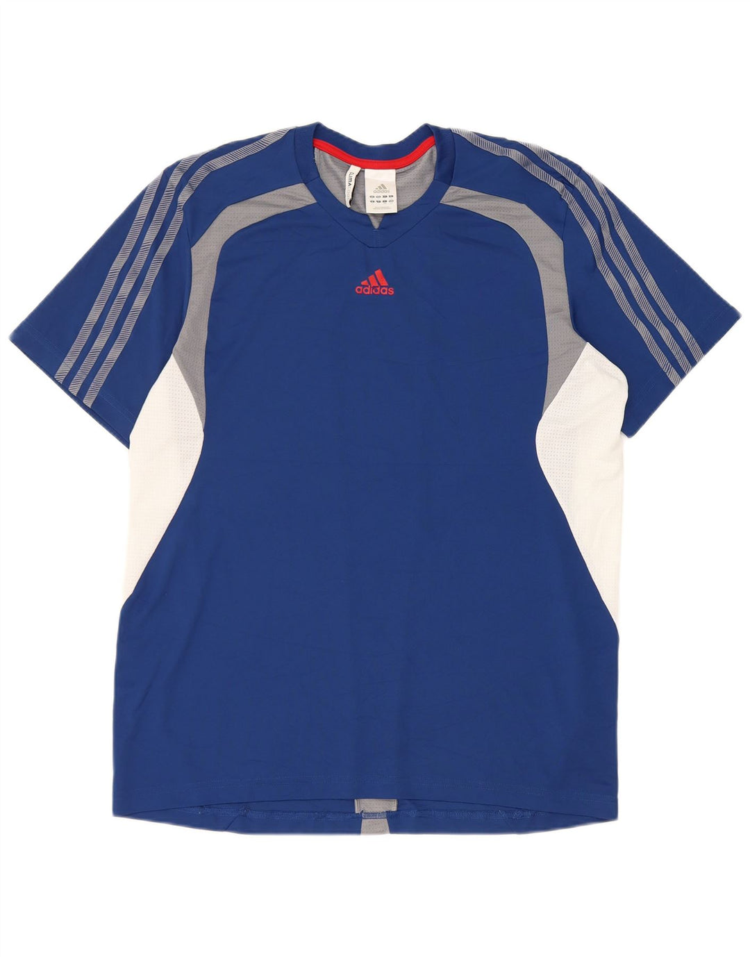 Adidas Hommes Climacool T-Shirt Haut Grand Bleu Colorblock Polyester