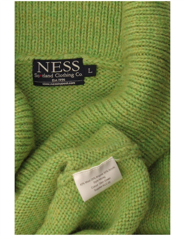 Ness Pull col roulé pour femme UK 14 Grande laine verte