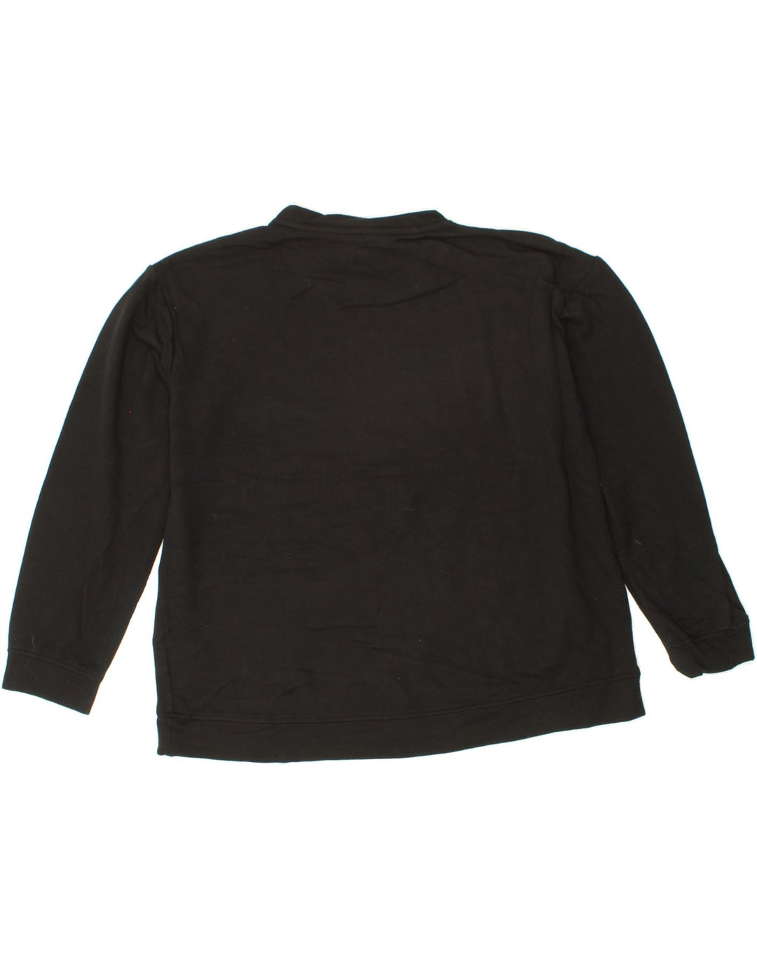 ORVIS Womens Oversized Sweatshirt Jumper UK 16 Large Black Modal Vintage Orvis and Second-Hand Orvis from Messina Hembry 