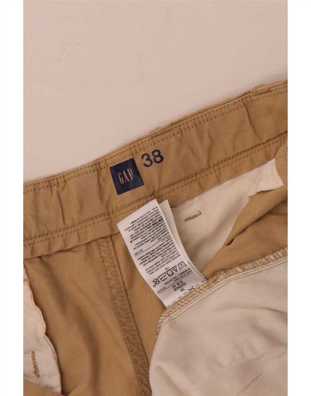 Gap Short Chino Homme W38 XL Coton Beige
