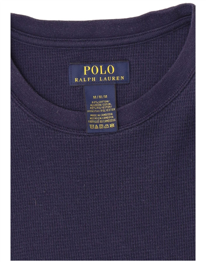 POLO RALPH LAUREN Haut Homme Manches Longues Bleu Marine Moyen Coton