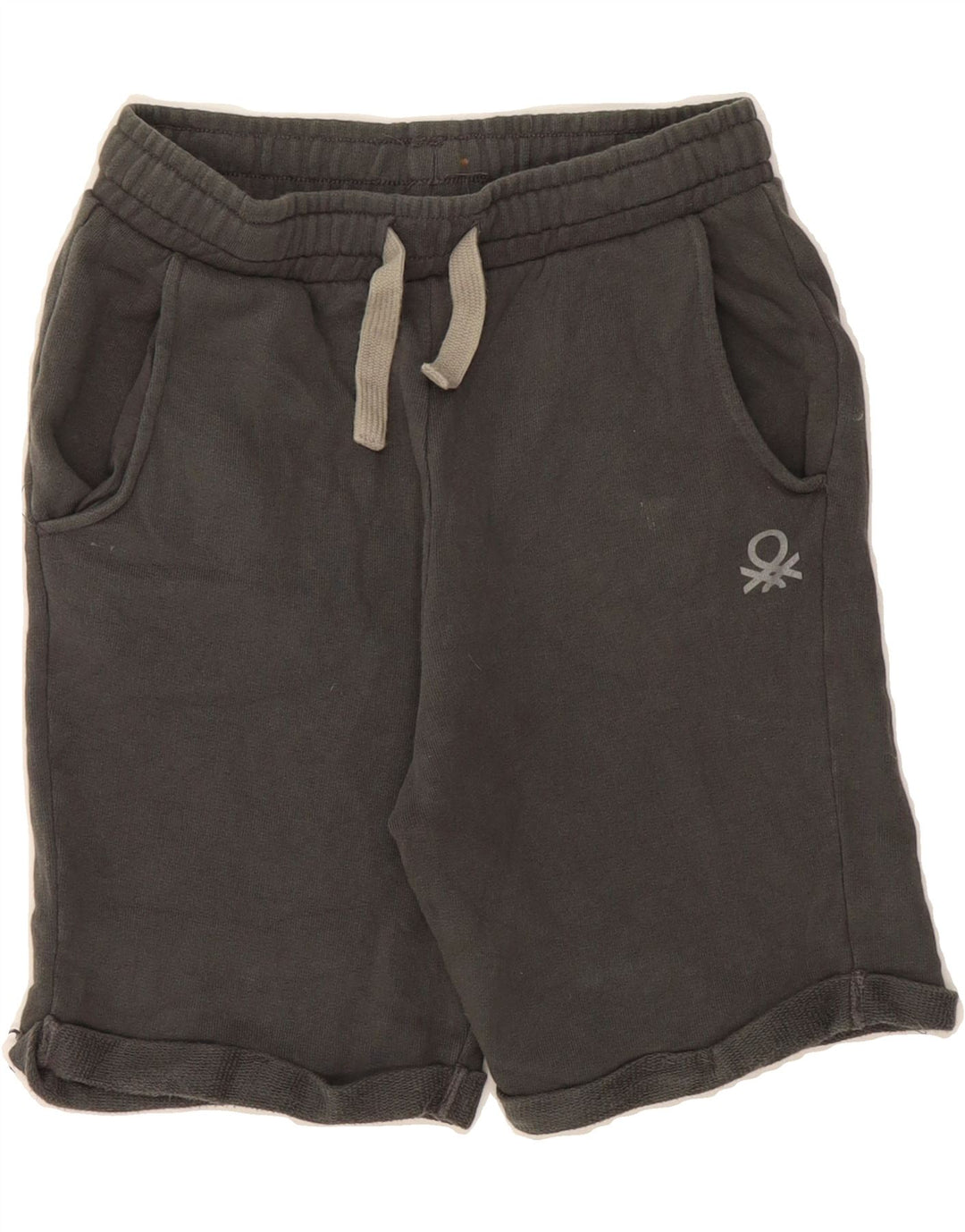 BENETTON Boys Sport Shorts 8-9 Years Large Grey Cotton Vintage Benetton and Second-Hand Benetton from Messina Hembry 