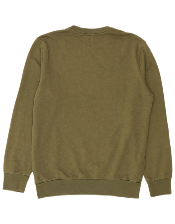 Gap Mens Graphic Sweatshirt Jumper Small Khaki Cotton