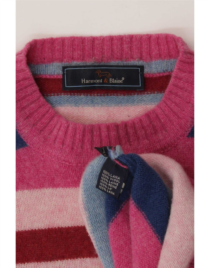 Harmont & Blaine Pull Col Rond Homme Rayé Multicolore Moyen