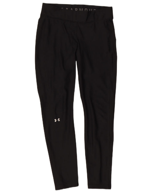 Under Armour Legging Heat Gear pour femme UK 16 Large Noir