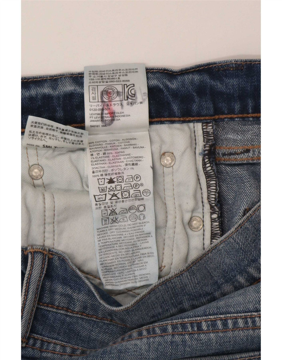 Levi's Jean Slim 511 Tapered Homme W36 L28 Bleu Coton