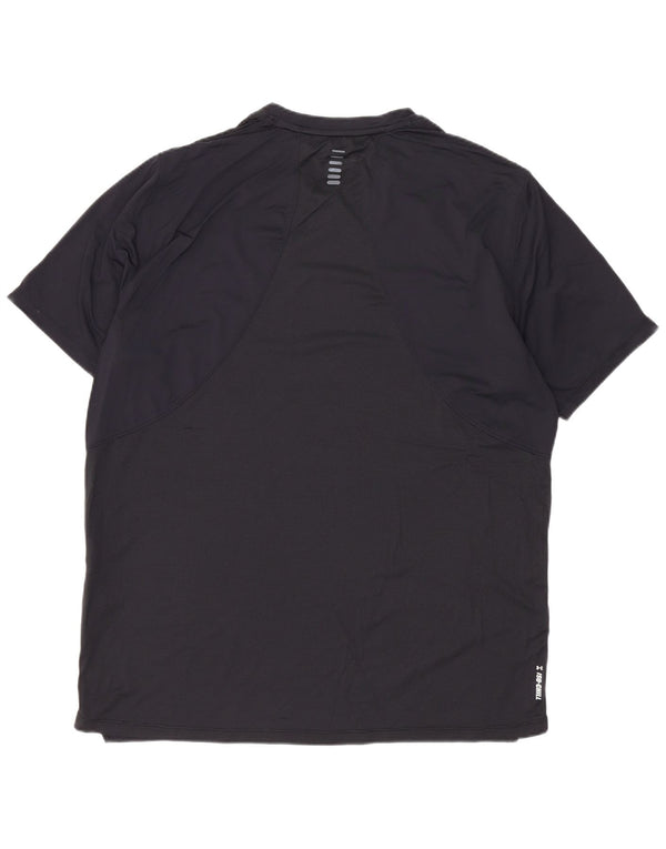 Under Armour T-Shirt Homme Haut Large Bleu Marine Colorblock Nylon