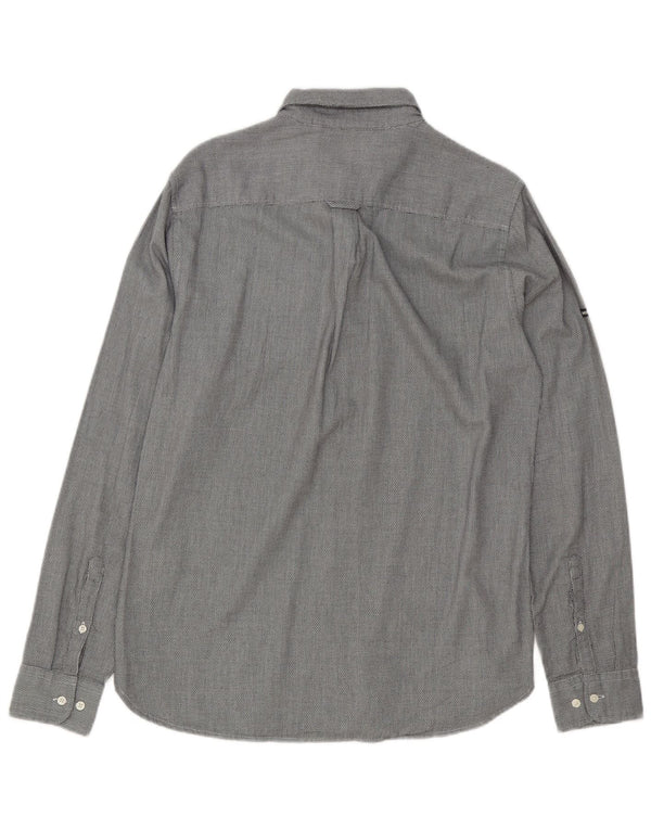 Superdry Chemise Homme Gris Moyen Coton