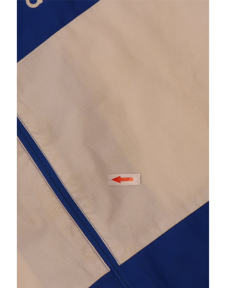 Adidas Veste de survêtement à capuche pour homme Petit Bleu Colorblock Polyester