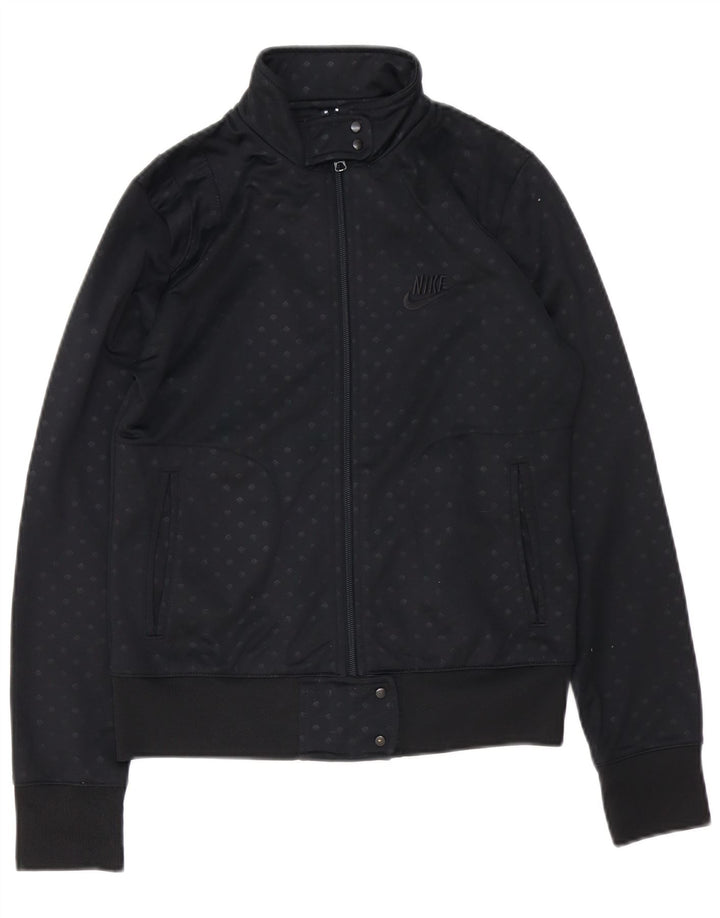 Veste de survêtement Nike pour femme UK 10/12 Bleu marine moyen à pois
