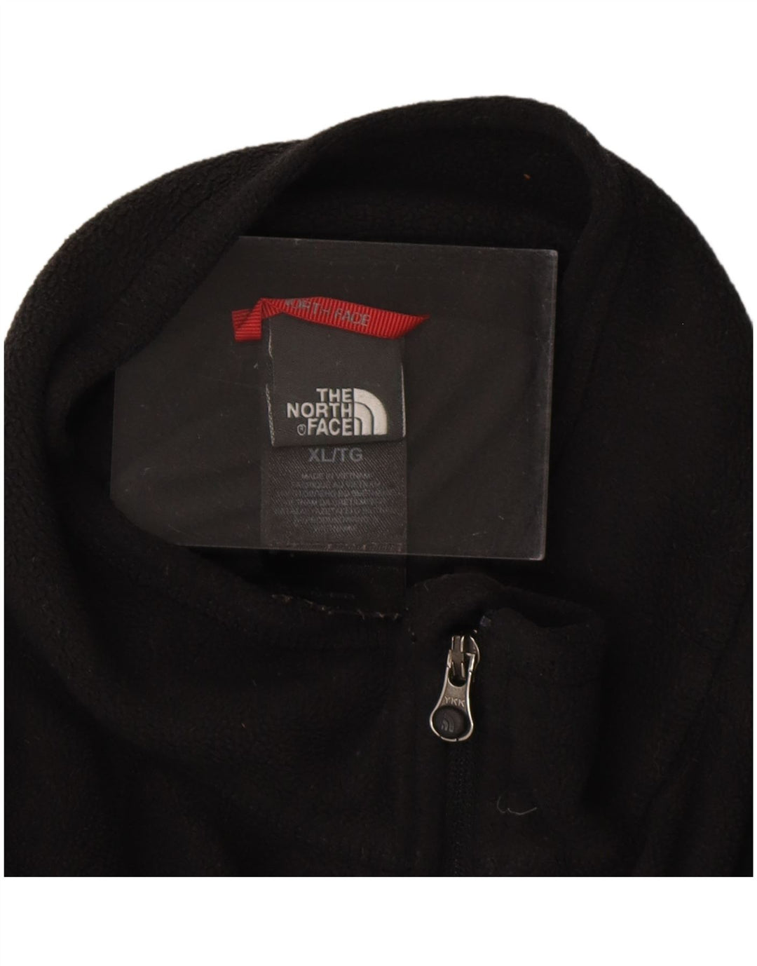 The North Face Pull polaire à col zippé pour femme UK 18 XL Noir Polyester