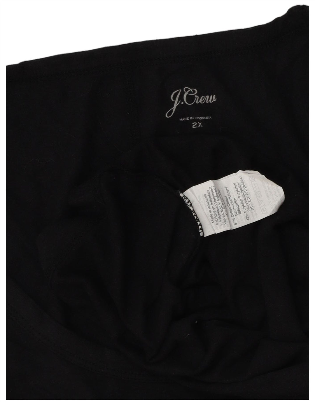 J. Crew Débardeur Femme UK 20 2XL Coton Noir